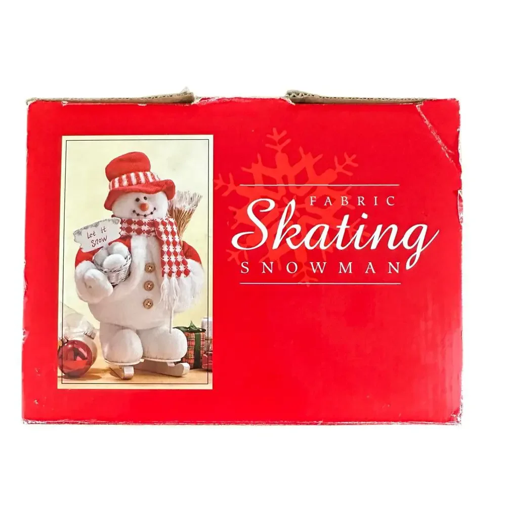 Fabric Skating Snowman Figure by Costco